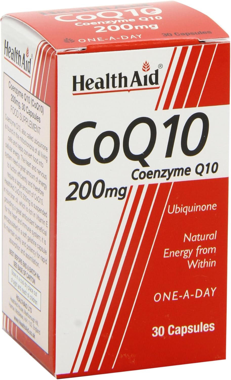 HealthAid CoQ-10 200mg - 30 Capsules : Amazon.co.uk: Health & Personal Care