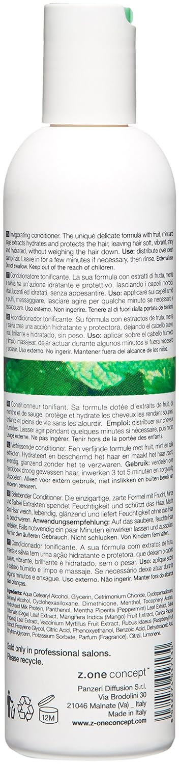 milk_shake Sensorial Mint Conditioner with Organic Mint Extract - Frequent Use, Paraben Free Formula, 10.1 Fl Oz : Beauty & Personal Care