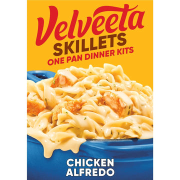 Velveeta Skillets Chicken Alfredo One Pan Dinner Kit, 12.5 Oz Box