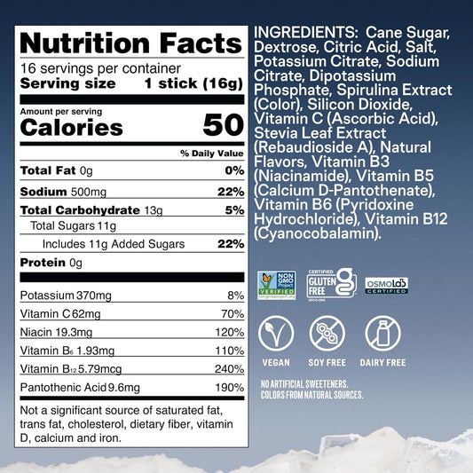 Liquid I.V.® Hydration Multiplier - Arctic Raspberry | Electrolyte Powder Drink Mix | 1 Pack (16 Servings)