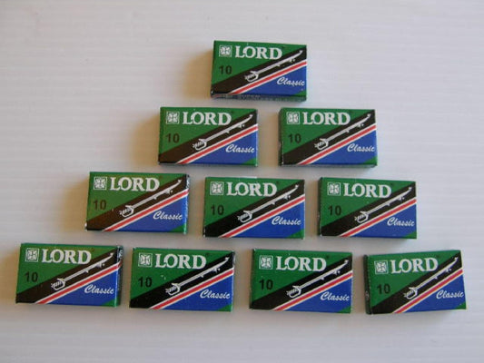 100 Lord Super Stainless Classic Double Edge Safety Razor Blades