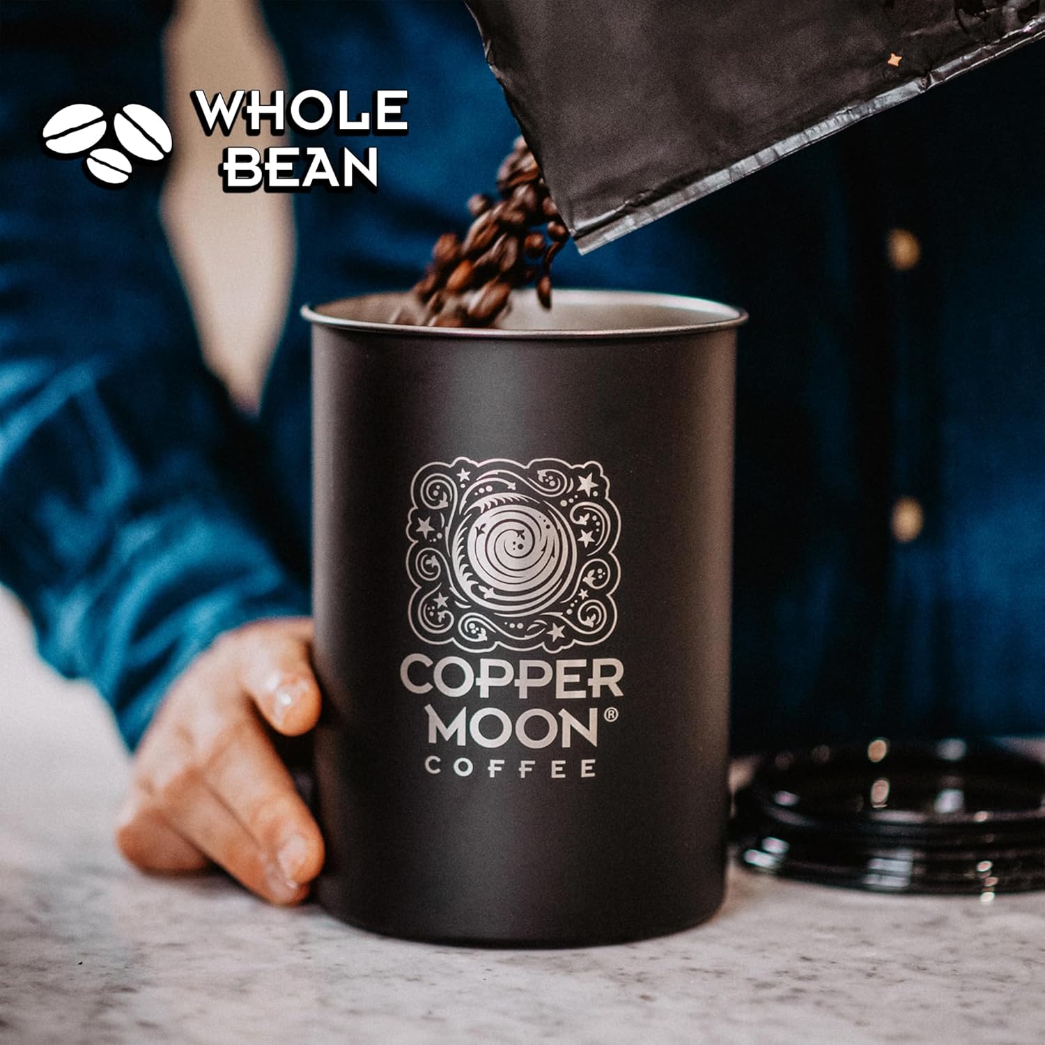 Copper Moon Whole Bean Coffee, Medium Roast, Costa Rican Blend, 5 Lb