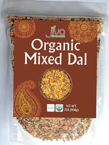 Jiva Organic Mixed Dal 2Lb (Mixed Lentils) 32Oz Bag