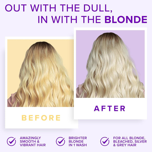 Purple Shampoo For Blonde Hair (500Ml) - Silver & Blue Shampoo, No Yellow, Platinum Blonde Toner