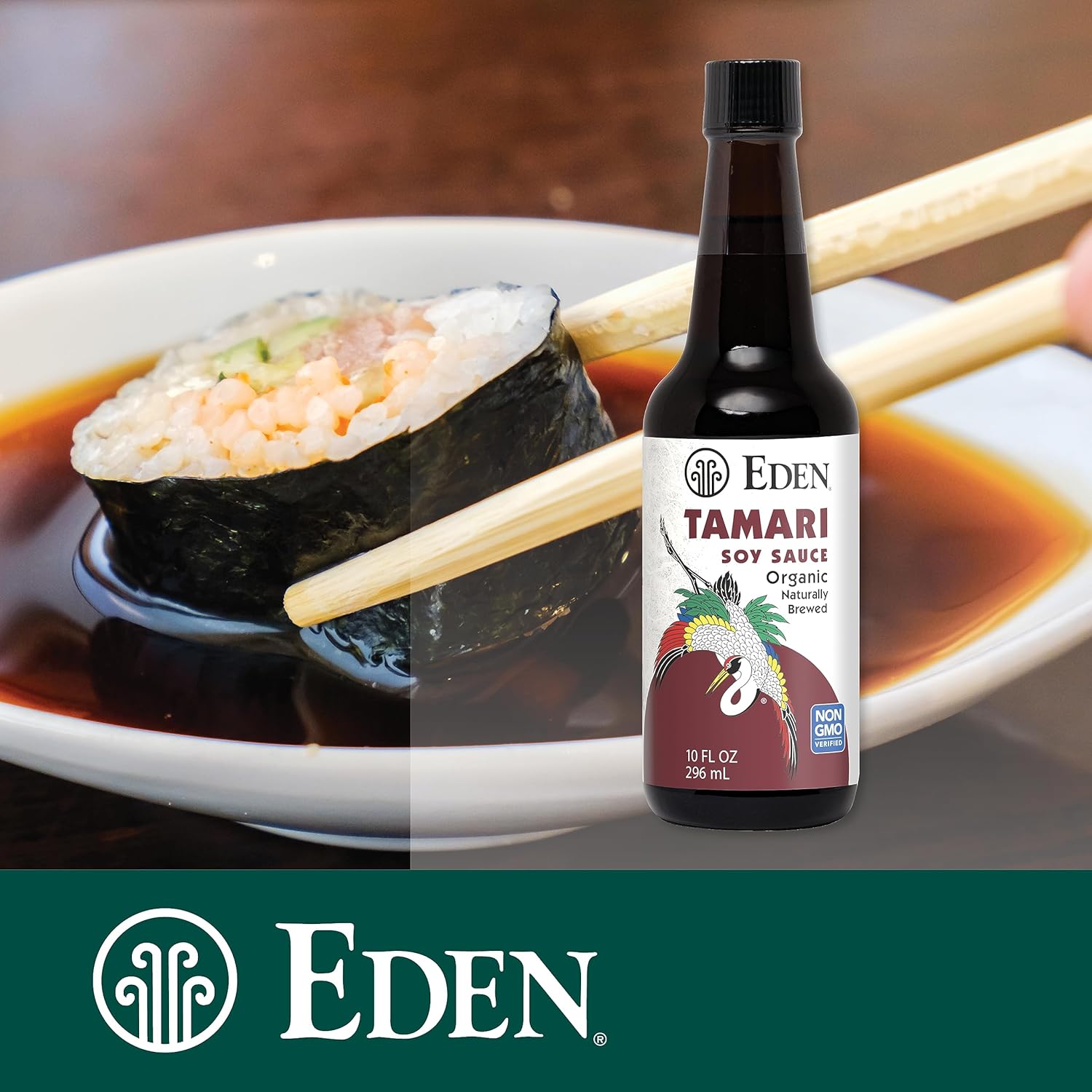 Eden Organic Tamari Soy Sauce, Naturally Fermented From Non Gmo Usa Soybeans, Gluten Free, 10 Oz : Grocery & Gourmet Food