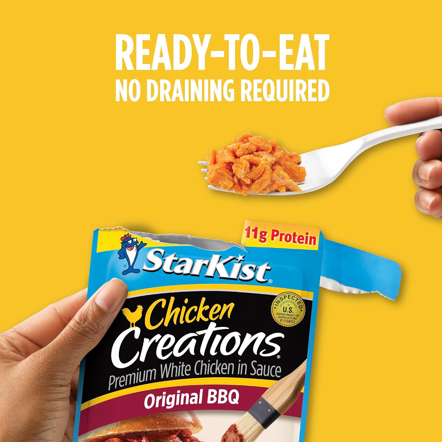 StarKist Chicken Creations Classic BBQ - 2.6 oz Pouch (Pack of 12) : Grocery & Gourmet Food