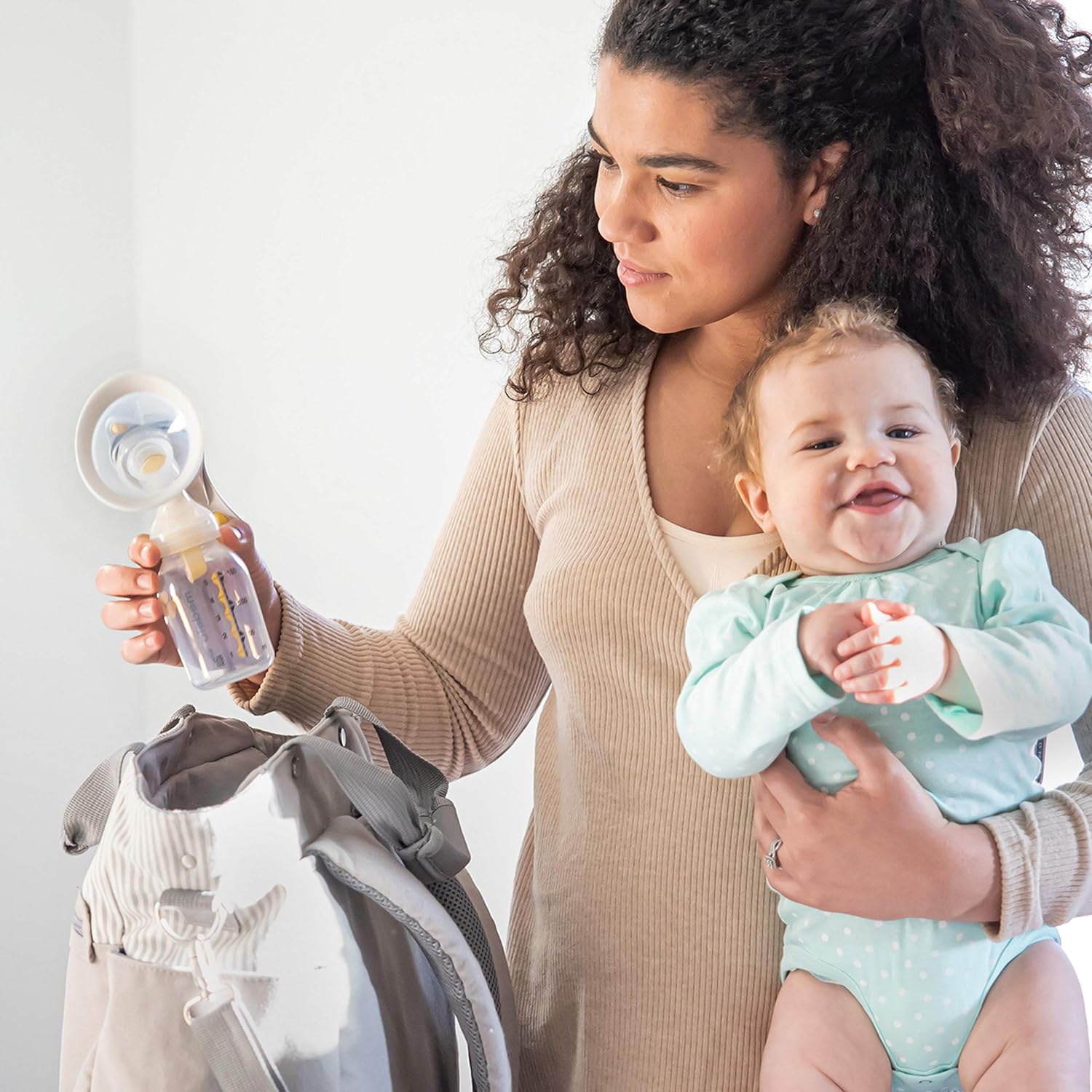 Medela Harmony Manuel Breast Pump & Breast Milk Collection Shells Set, Includes Harmony Manual Breast Pump & 2 Count Collection Cups For Nursing And Breastfeeding Designed To Catch Excess Breastmilk : Baby