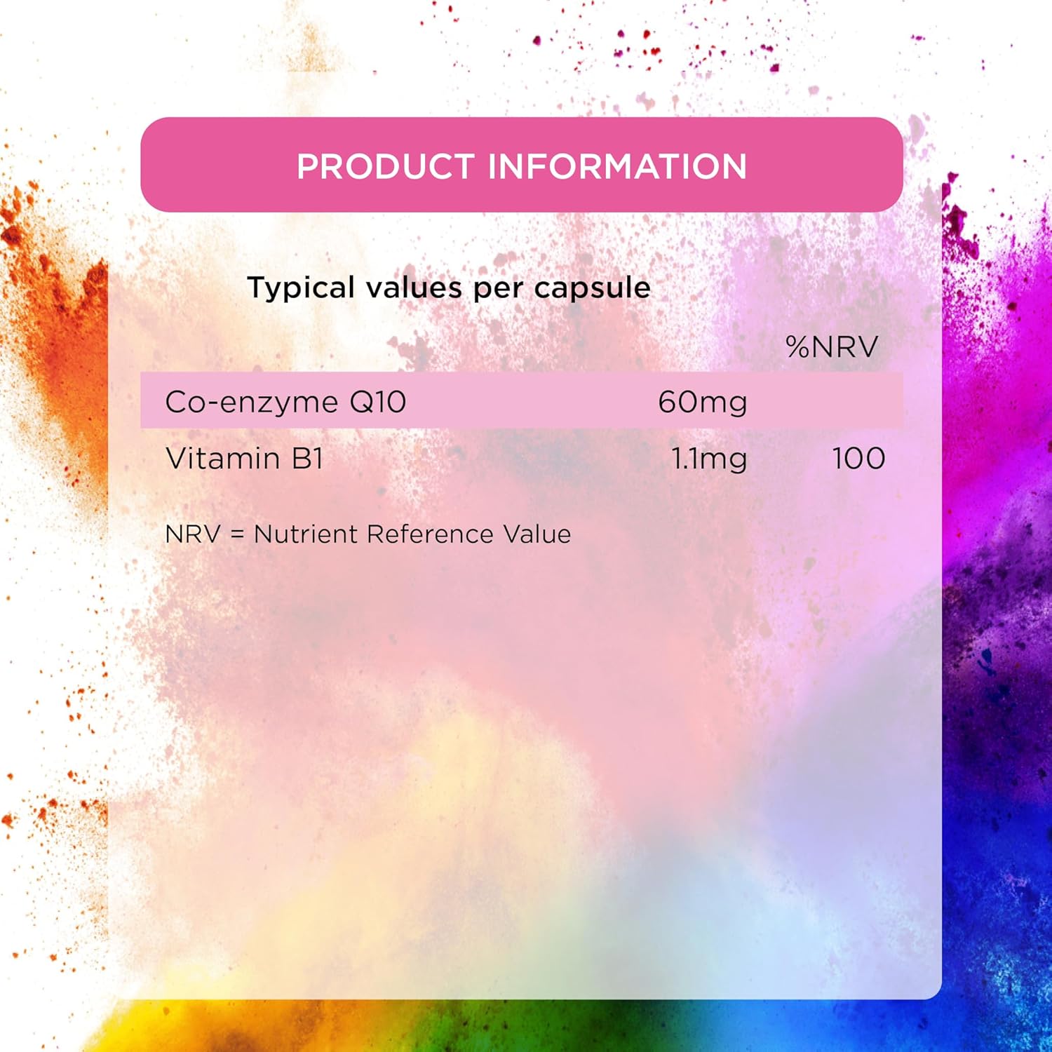 Healthspan Coenzyme Q10 60mg | 90 Capsules | Added Vitamin B | Sunflower Oil Base | Optimum Purity | Vegan : Amazon.co.uk: Health & Personal Care