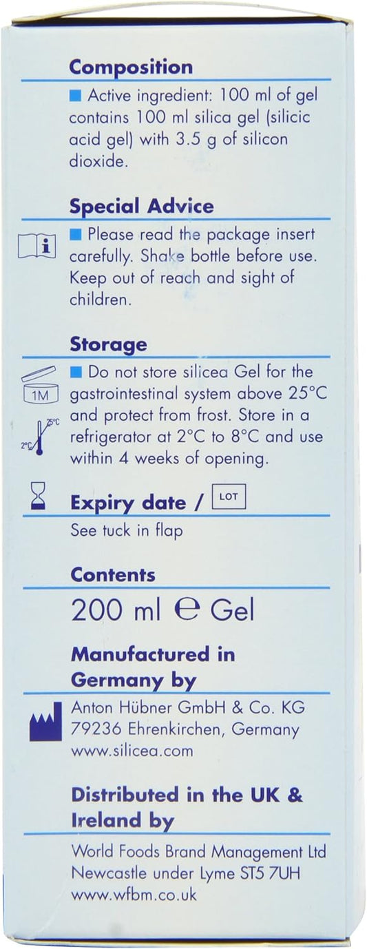 Hubner Silicea 68503 Gastrointestinal Gel, 200Ml