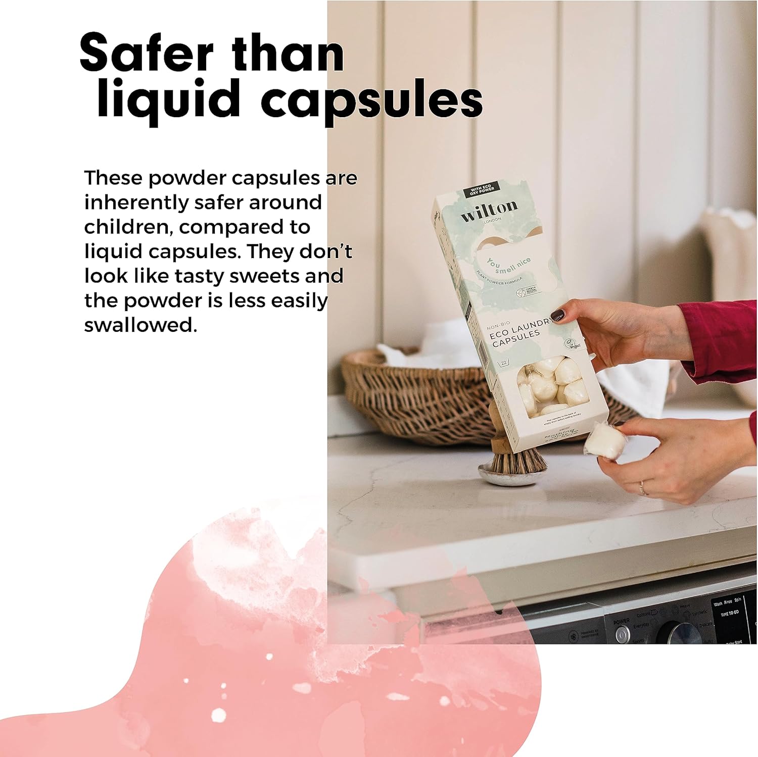 Wilton London Eco Friendly Laundry Capsules 22 Washes - 100% Plastic Free Packaging - Non-Bio - Plant-based & Biodegradable Powder Formula - Essential Oils - Fresh and Longlasting Patchouli Scent : Amazon.co.uk: Grocery