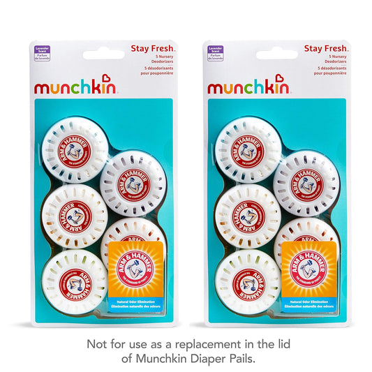 MunchkinĀ® Arm & Hammer Nursery Fresheners, Assorted Scents Of Lavender Or Citrus, 10 Count