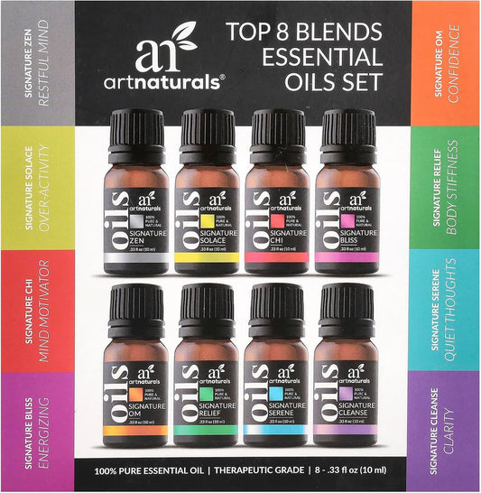 Artnaturals, Top 8 Essential Oil Blends Set, Assorted, 8 Pk
