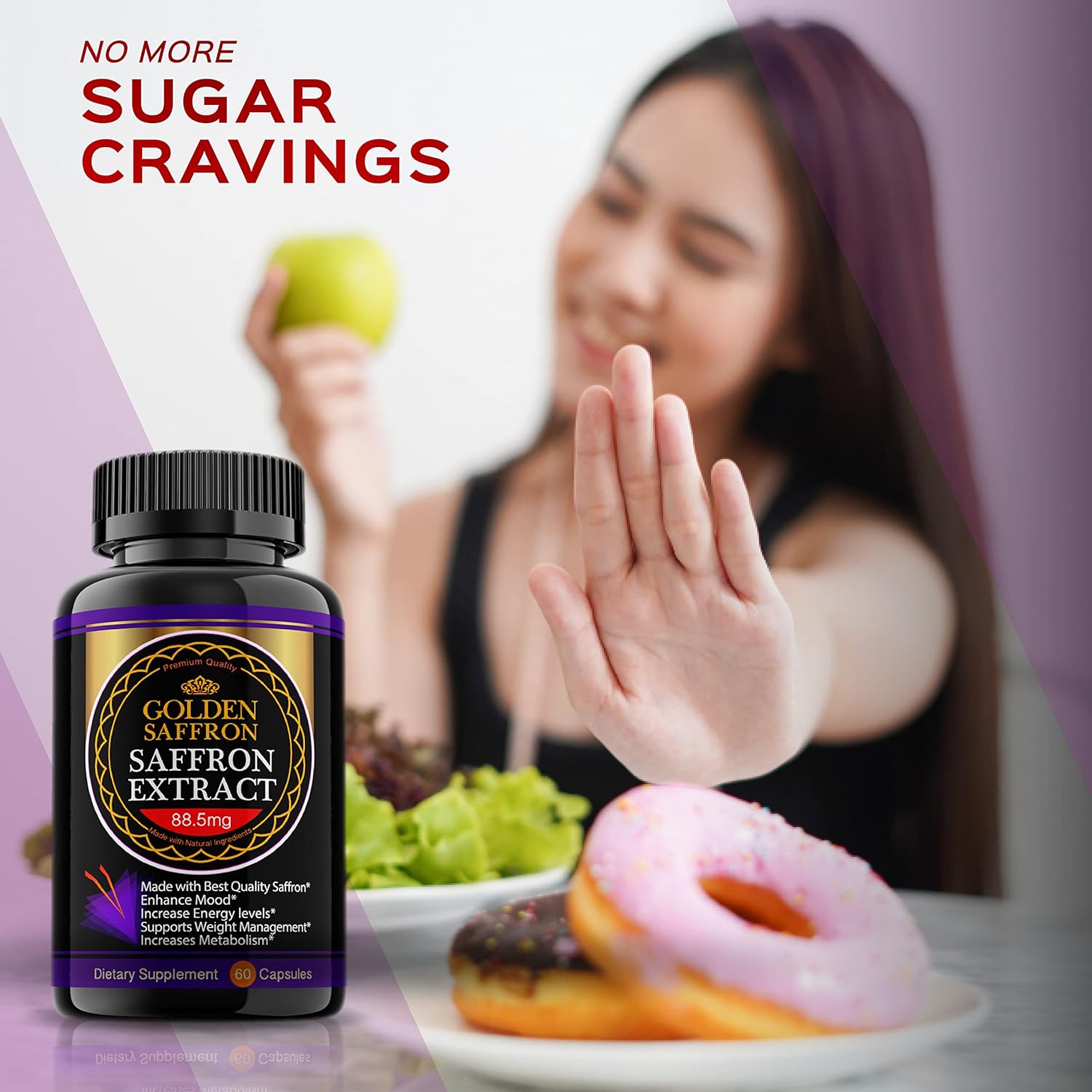 Golden Saffron, Saffron Extract 8825 (Vegetarian) - Best Al