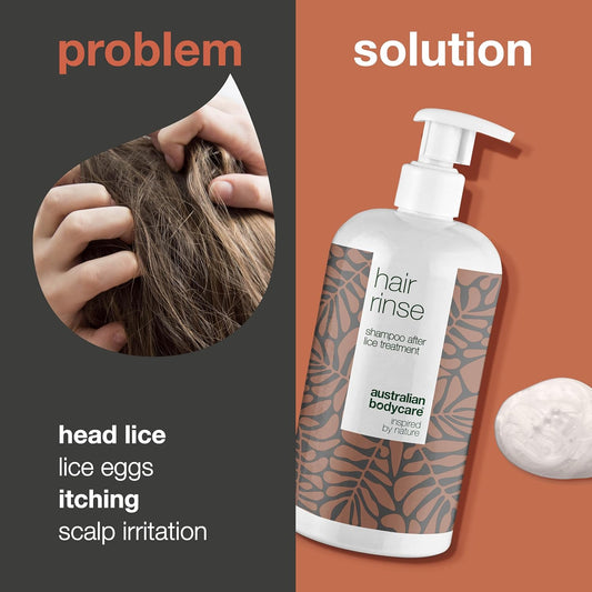 Australian Bodycare Hair Rinse 500Ml - Shampoo After Treatment For Lice | Tea Tree Oil Treatment Shampoo With 100% Pure Tea Tree Oil