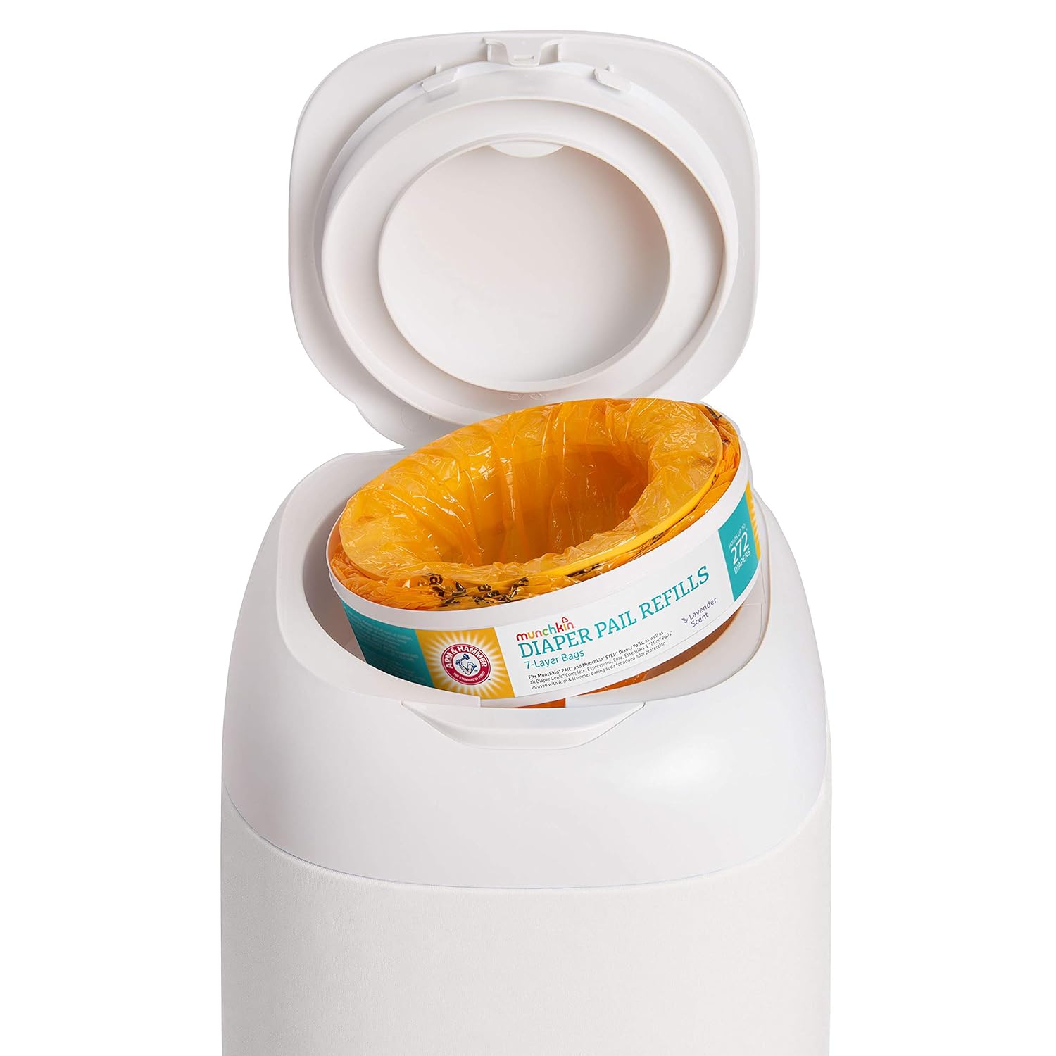 Munchkin® Arm & Hammer Diaper Pail Refill Rings, 2,176 Count, 8 Pack (272 Count each) : Baby