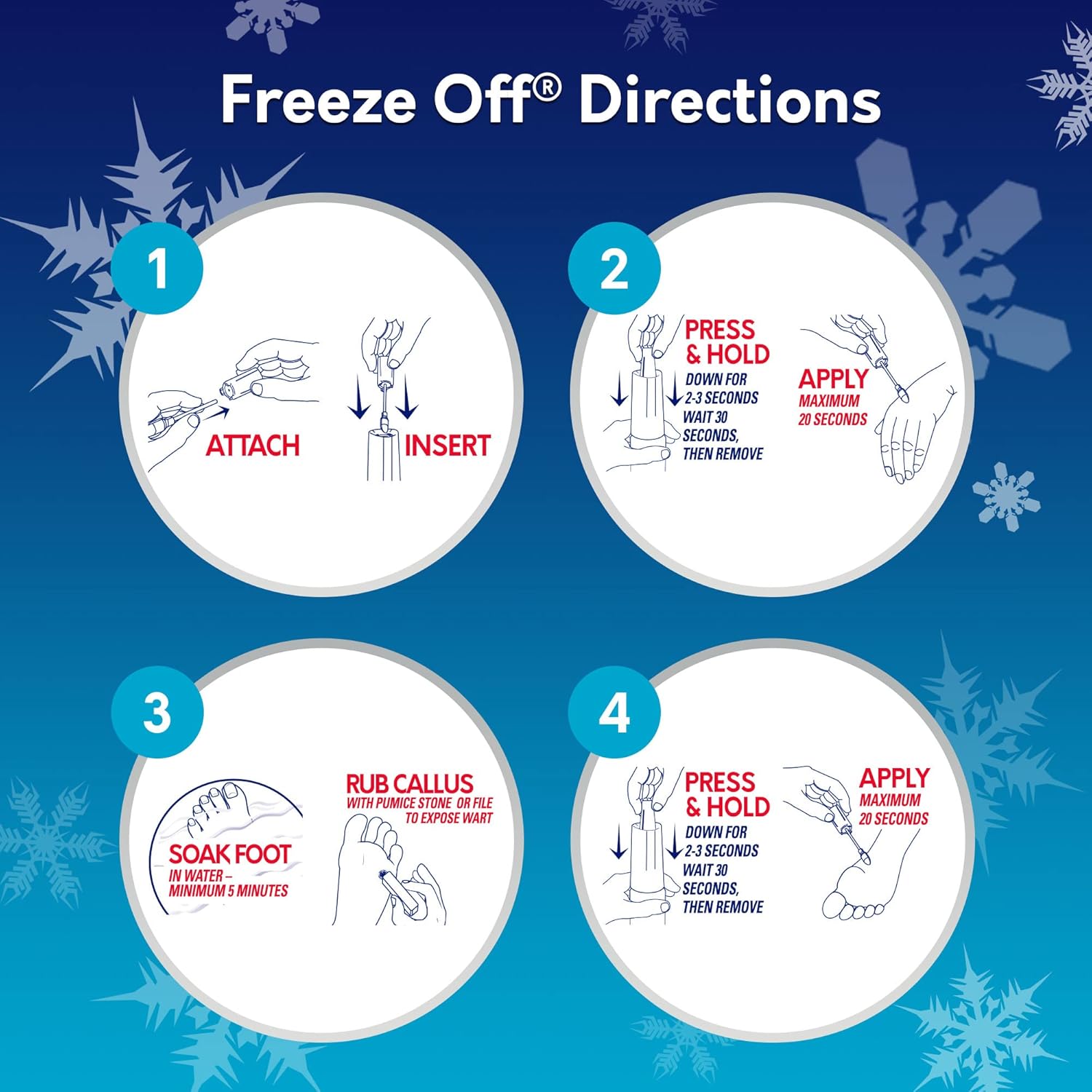 Compound W Freeze Off Wart Remover, 8 Applications : Health & Household