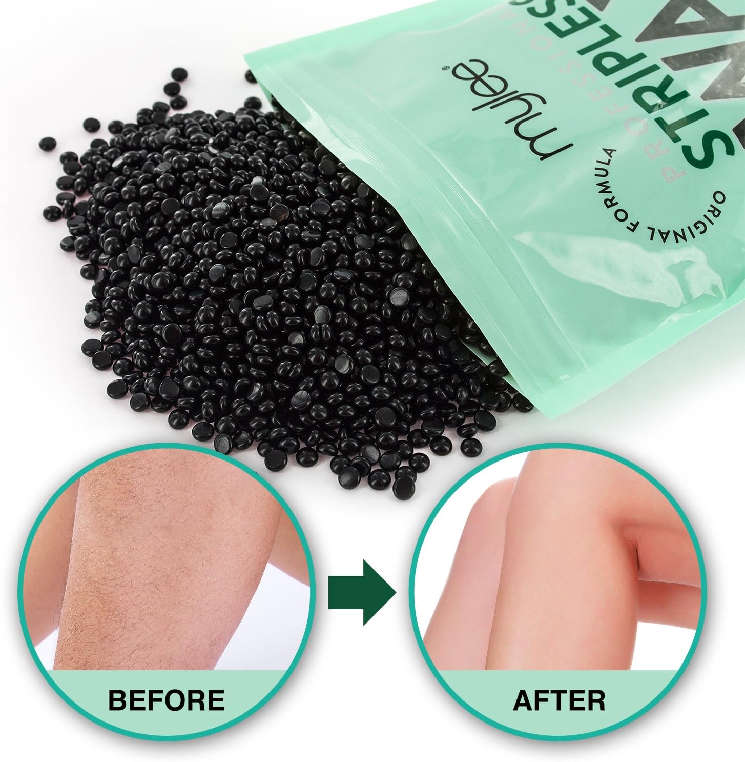 Mylee Professional Complete Waxing Kit with Wax Heater, Hard Wax Beads 500g, Applicator Spatulas, Pre & After Care Gel, Equipment Cleaner (Charcoal & Green Tea) : Amazon.co.uk: Health & Personal Care