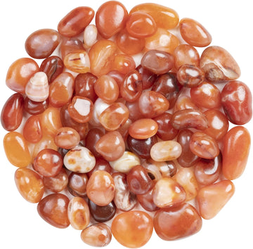 Zaicus 1Lb Red Jasper Tumbled Stones | Polished Crystals Healing | Natural Stones | Feng Shui | Chakra Balancing | Good Luck | Reiki Gift | Home Decor | Size 20-25 Mm