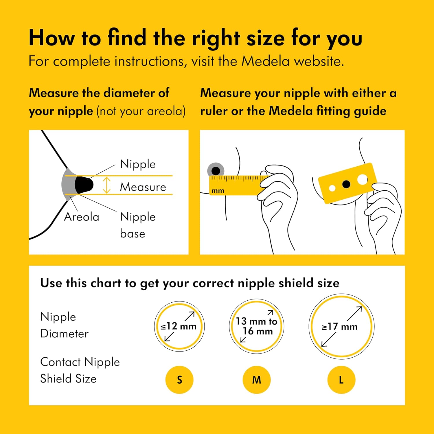 Medela Contact Nipple Shields, Medium 20Mm | For Latching Difficulties During Breastfeeding, Flat Or Inverted Nipples : Baby