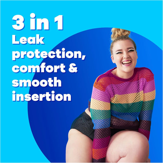 Tampax Compak Pearl Tampons, Super Plus With Applicator, 64 Tampons (16 X 4 Packs), Leak Protection And Discretion