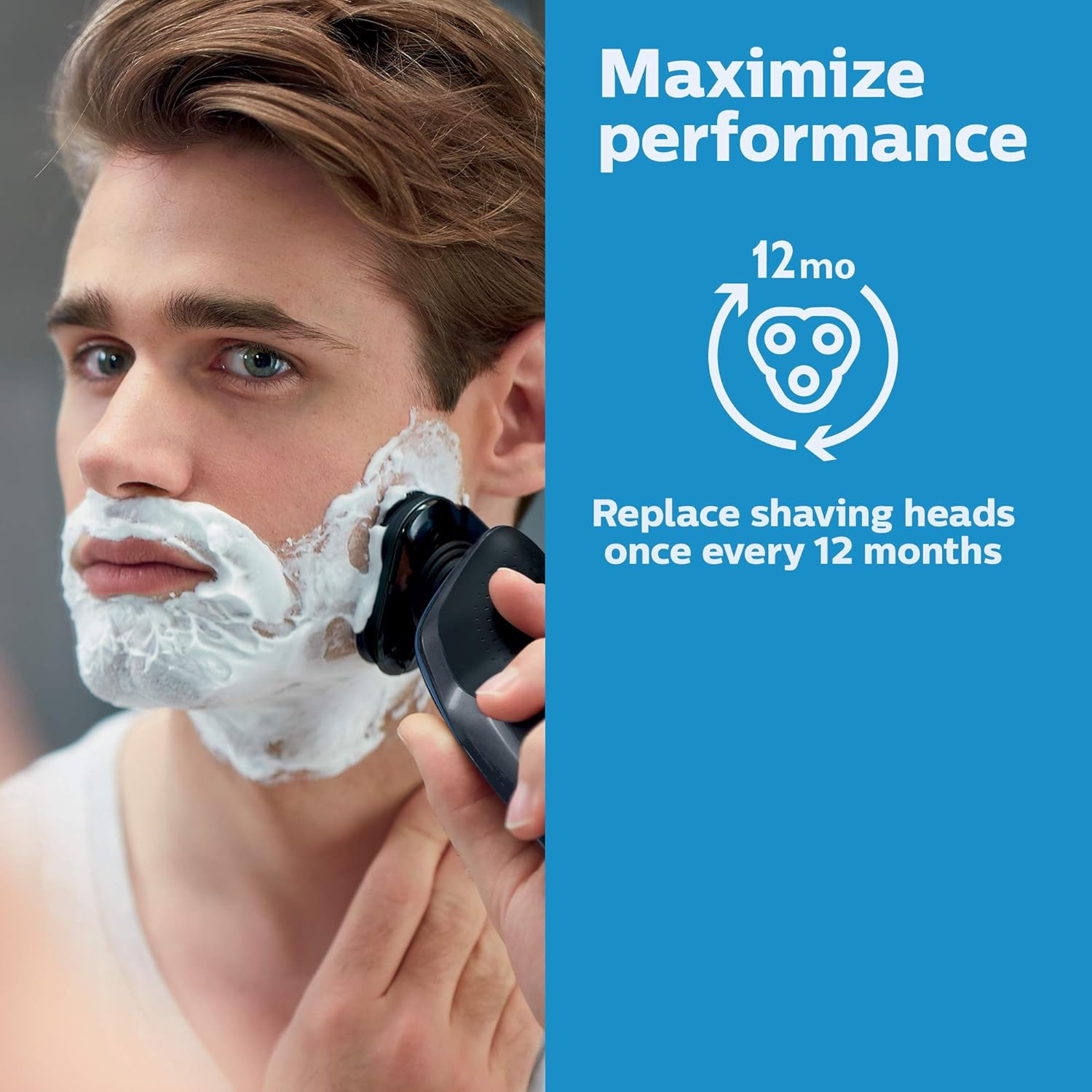 Philips Norelco Genuine Sh60/72 Shaving Heads Compatible With Norelco Shaver Series 6000 : Beauty & Personal Care