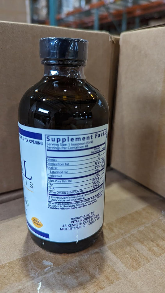 Vital Nutrients - Ultra Pure Fish Oil 2600 (Pharmaceutical Grade) - Hi