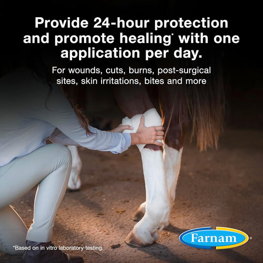 Farnam Purishield Horse Wound Care Fast-Acting Spray For Horses, Dogs, Cats & Livestock, 24-Hour Protection*, Cleans, Treats And Promotes Healing