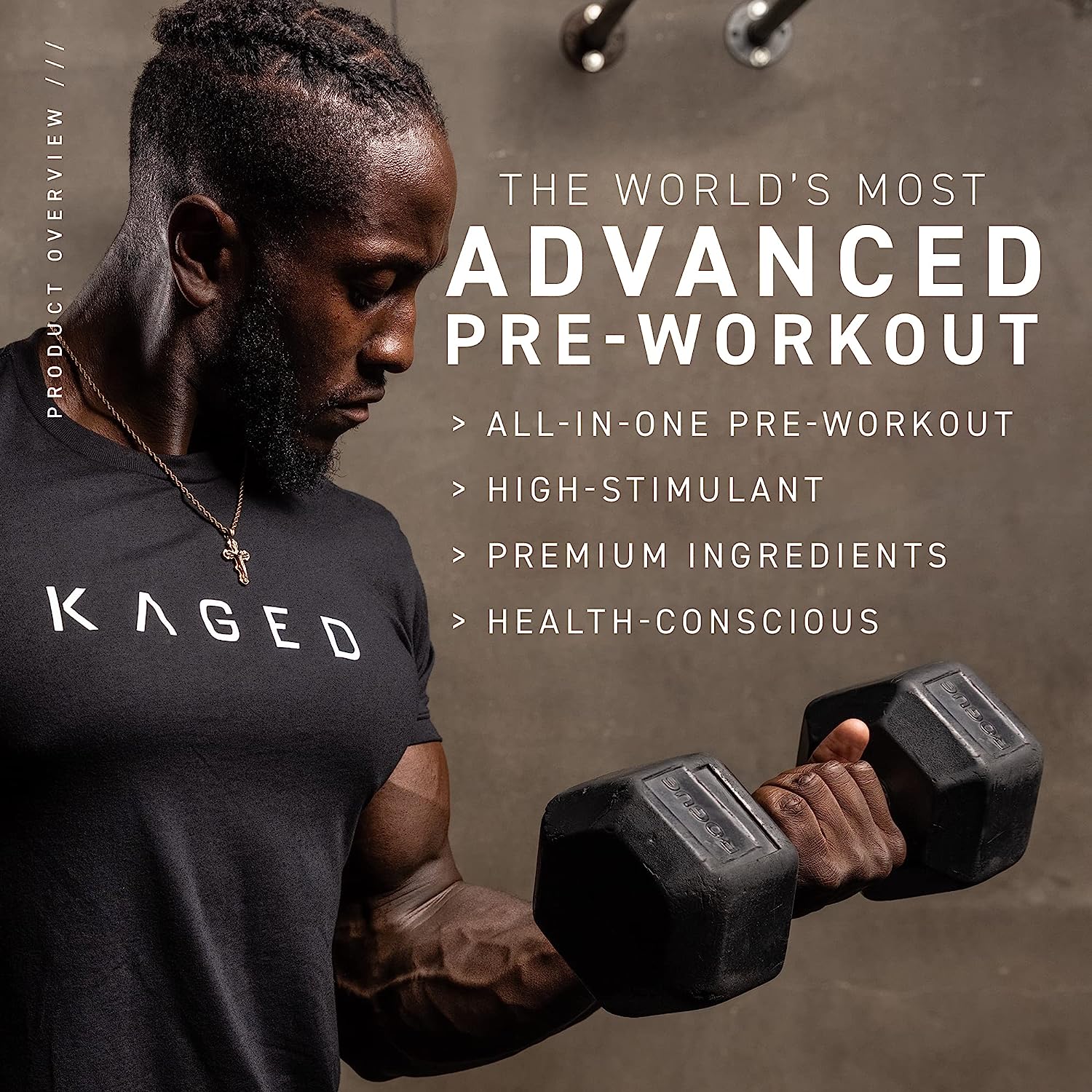 Kaged High Stimulant Pre Workout Powder | Glacier Grape | Pre-Kaged El