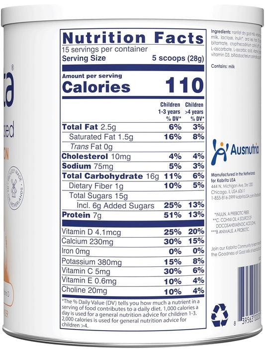 Kabrita Junior Goat Milk Powder For Kids - Easy To Digest Powdered Goat Milk Ages 2-7 - Immunity Boosting Containing Vitamin C, D, E, Protein & Calcium - Non-Gmo Gentle On Sensitive Tummies - 14Oz