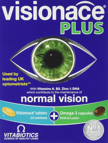 Visionace Plus, Eye Tablets & Capsules For Vision Health Support, By Vitabiotics