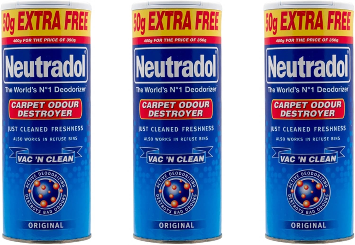 (X3) Neutradol 167018 Carpet Deodrant 350G Original