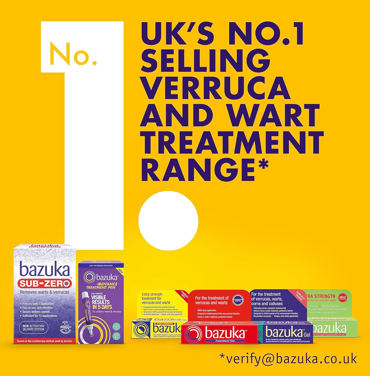 Bazuka Treatment Gel For Effective, Pain-Free Treatment and Removal of Verrucas and Warts. With Emery Board, 6g : Amazon.co.uk: Health & Personal Care