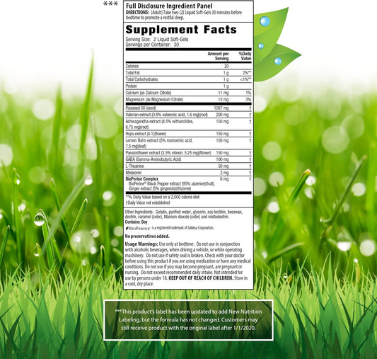 Irwin Naturals Power To Sleep Pm Soft-Gels, 60-Count Bottle