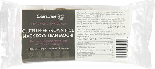 Clearspring Organic Japanese Brown Rice With Black Soya Bean Mochi, 250G