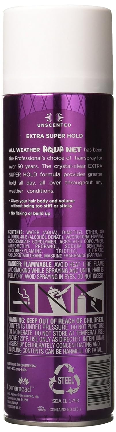 Aqua Net Professional Hair Spray, Extra Super Hold 3, 11 Ounce