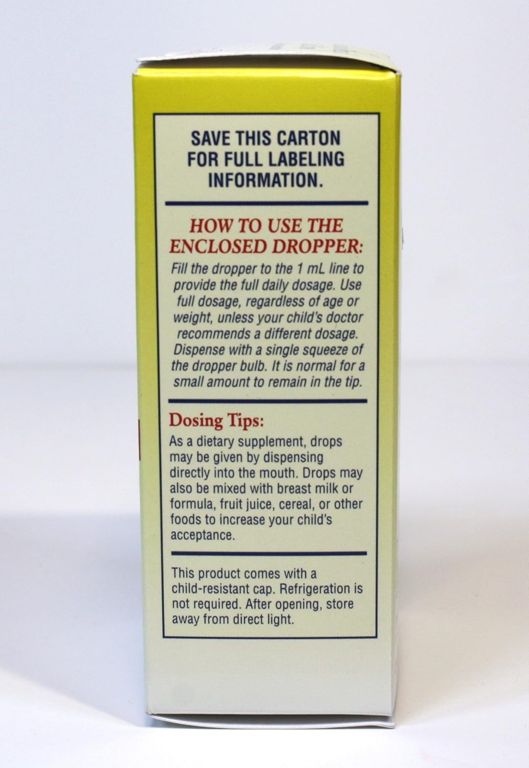 Infants Aqueous Vitamin D Oral Drops 400Iu/Ml 2-Pak (2 X 50Ml) : Health & Household