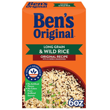 Ben'S Original Flavored Long Grain Rice & Wild Rice, Boxed Rice, 6 Oz Box (Pack Of 12)