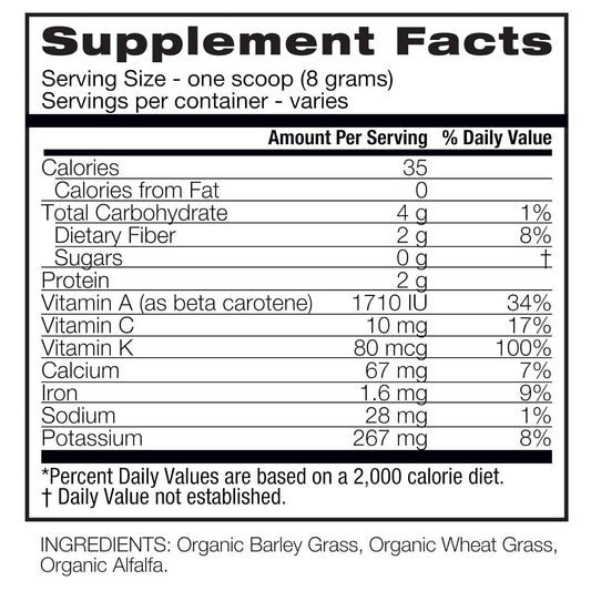 Amazing Grass Greens Trio: Greens Powder With Wheatgrass, Alfalfa, & B