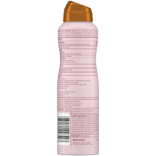 Coppertone Glow with Shimmer Sunscreen Spray, Water Resistant, Broad Spectrum SPF 30, 5 Oz Spray