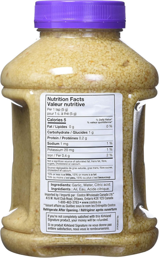 Kirkland Signature Minced California Garlic, 48 Ounce