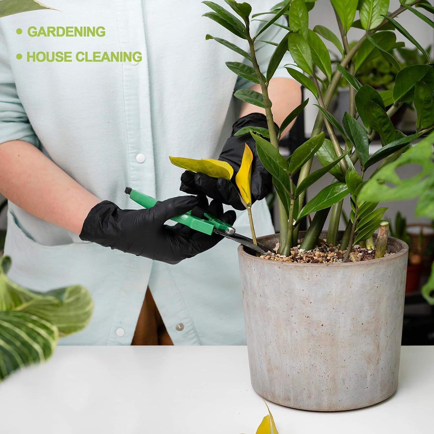 Inspire Black Nitrile Gloves | The Original Quality Black Gloves Disposable Latex Free | 4.5 Medical Gloves Cooking Gloves