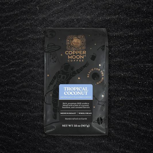 Copper Moon Medium Roast Whole Bean Coffee, Tropical Coconut Blend, 2 Lb