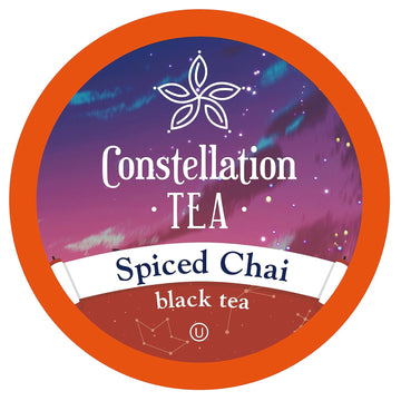 Constellation Tea Spiced Chai Black Tea Pods Compatible With K Cup Brewers Including 2.0, 40 Count