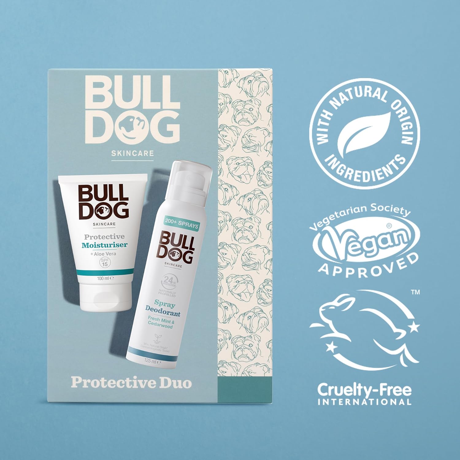 Bulldog Skincare | Men's Gift Set | Protective Daily Duo : Amazon.co.uk: Beauty