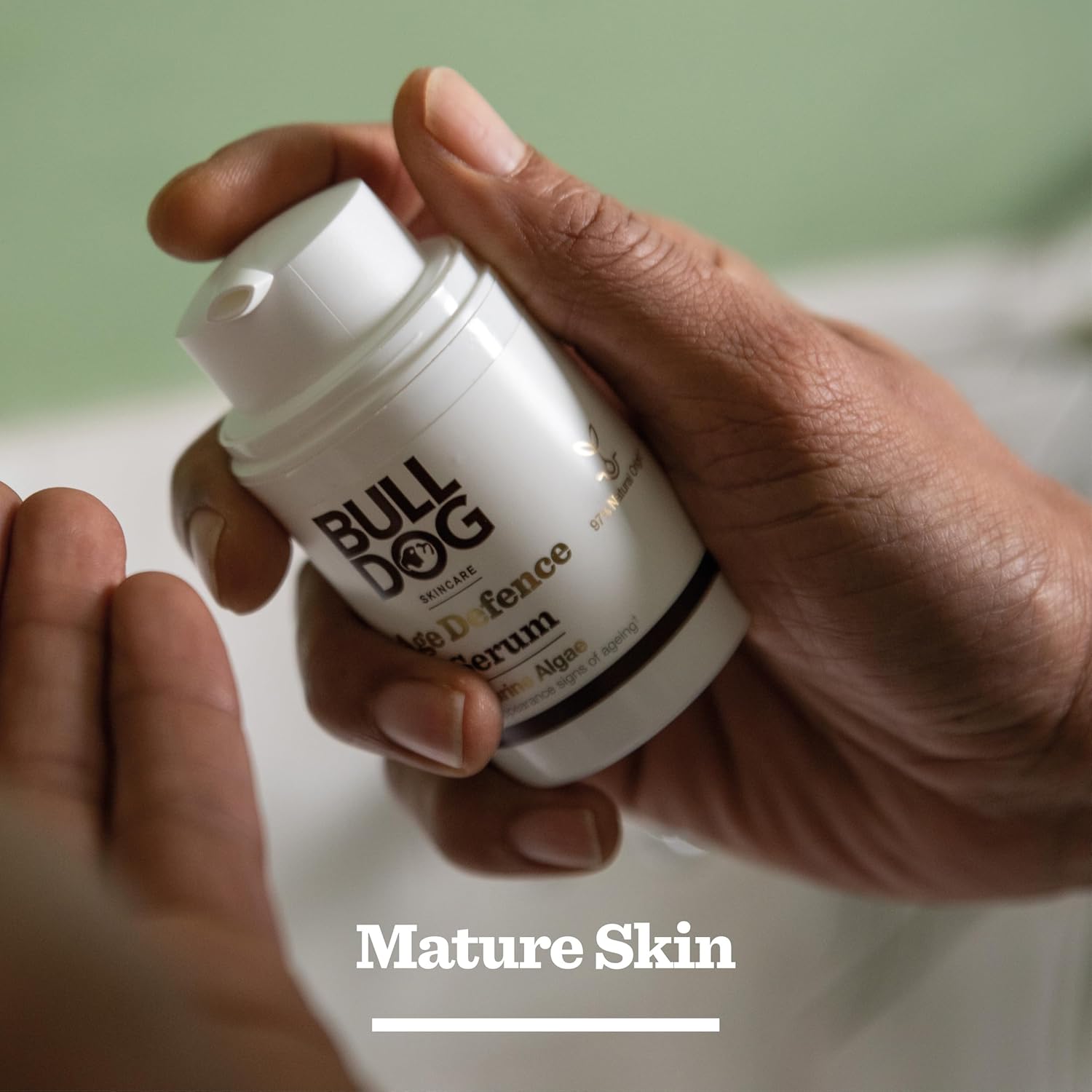 Bulldog Skincare Age Defence Face Serum for Men, Face Moisturiser for Mature Skin, Reduces Signs of Ageing, Enriched With Brown Algae, 50ml : Amazon.co.uk: Beauty