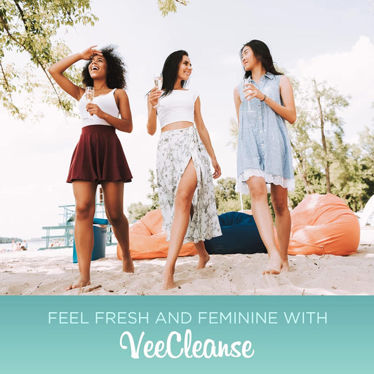 Veefresh Veecleanse Boric Acid Vaginal Suppositories + Applicator – Ph Balance, Odor Control & Feminine Freshness Support