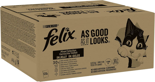 Felix As Good As It Looks Mixed Cat Food 120X100G12367350