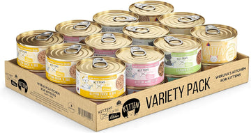 Weruva Cats In The Kitchen Kitten, Kitchen For Kittens Variety Pack, 3Oz Can (Pack Of 24)