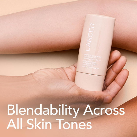 Lancer Skincare Mineral Sun Shield Universal Tint Broad Spectrum Spf 30 Sunscreen, 2 Fl Oz