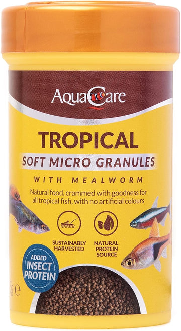 Aquacare Micro Pellet Fish Food Complete And Varied Food For Fry Or Small Tropical Fish